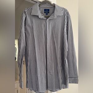 APT 9 Long Sleeve Button Down Men’s Shirt! Size XL! Dark grey/blue!